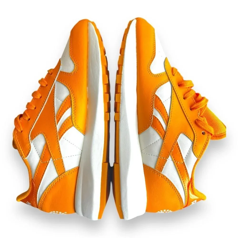 Reebok Popsicle Classic Leather SP Semi Fire Spark Running Shoes Orange Size 6.5